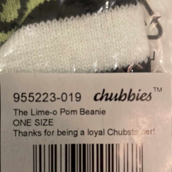 Chubbies Lime-O Pom Beanie - Picture 2 of 2
